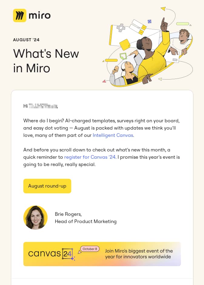 B2B SaaS lead generation Pipedrive Miro email