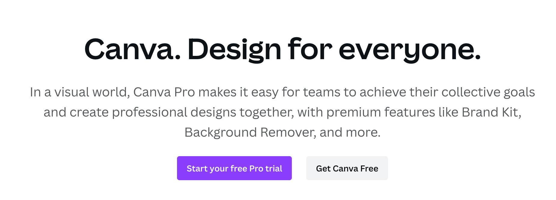 Canva Unique Selling Proposition