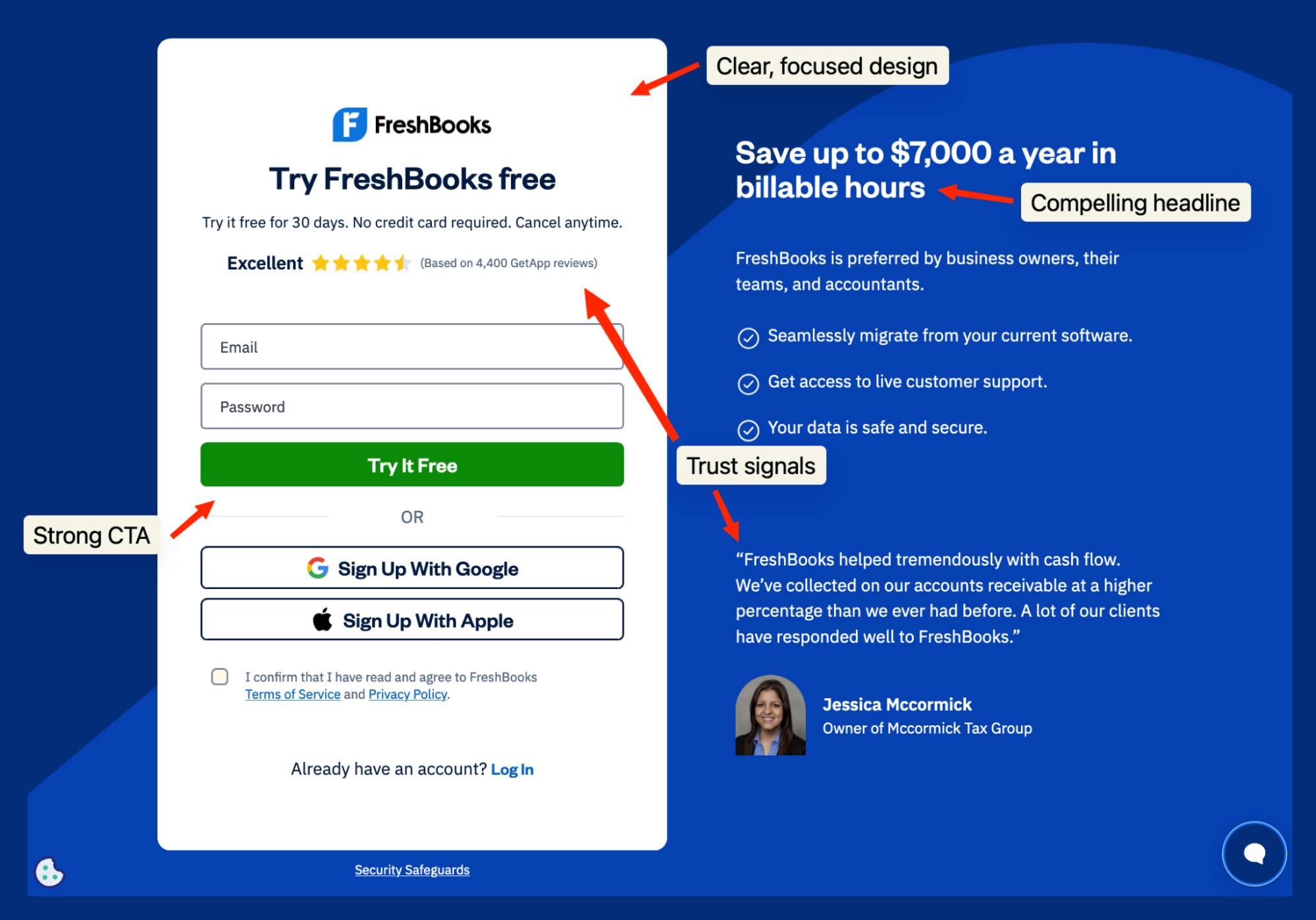 Email lead generation Pipedrive FreshBooks opt-in