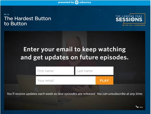 Customer journey email example
