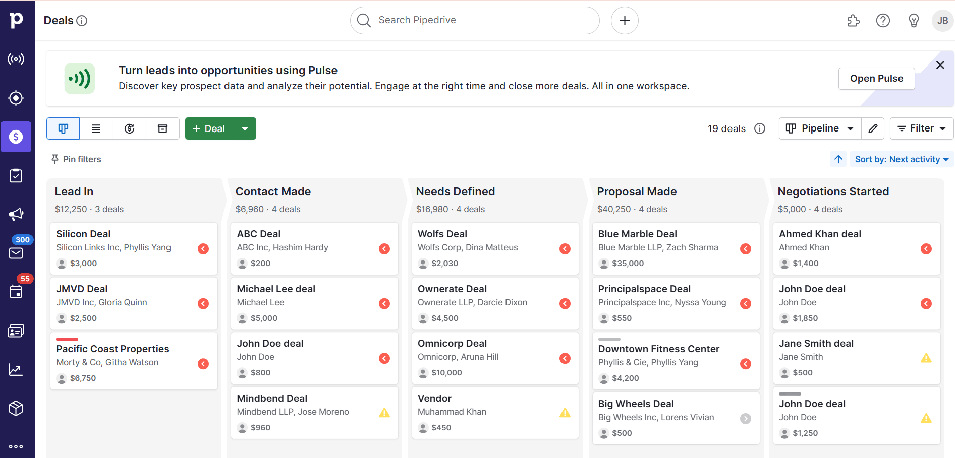 CRM lead management Pipedrive LeadBooster
