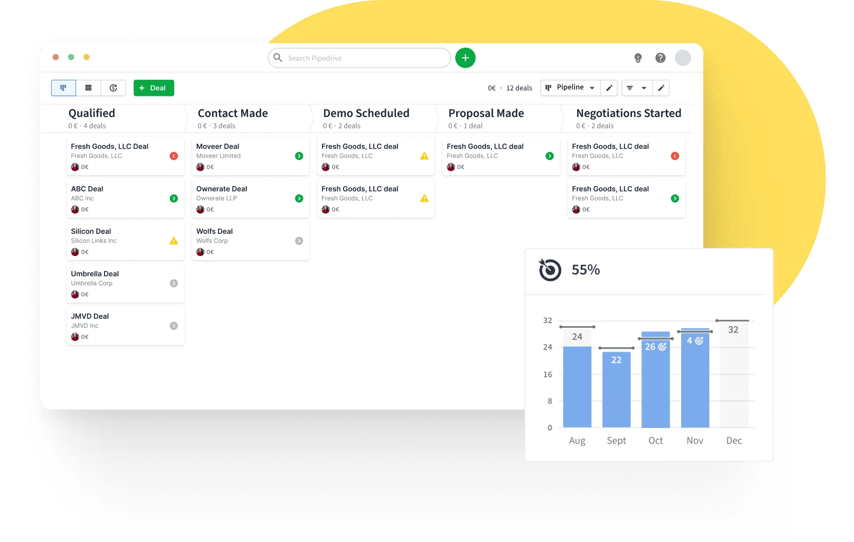 Pipedrive Recurring revenue feature