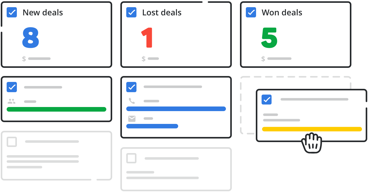 real estate CRM report illustration real estate CRM report illustration