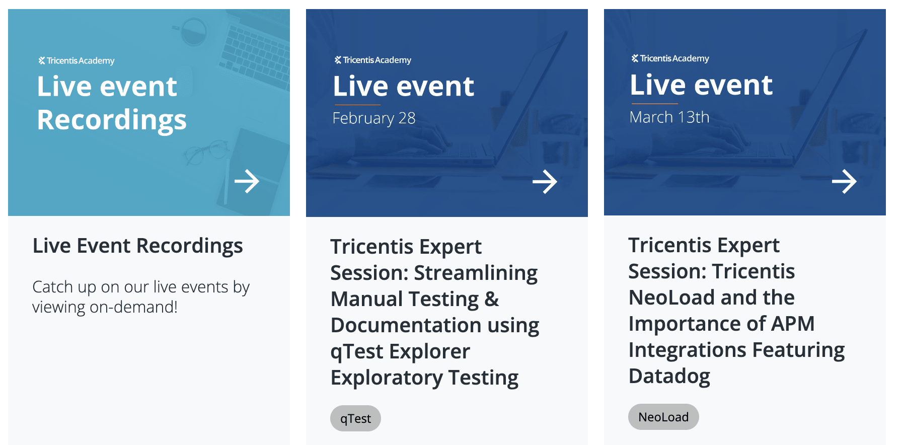 Tricentis bottom of the funnel